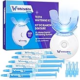 Whitebite Pro Teeth Whitening Kit for Sensitive Teeth | 4 Whitening Gels & 2 Remineralizing Gels | LED Light System for Fast Results | Professional Dental Grade | Enamel Safe