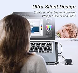 ICE COOREL Laptop Cooling Pad with 6 Cooling