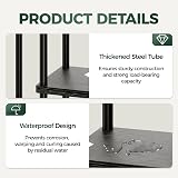 Bamworld 6 Tier Plant Stand Indoor Tall Metal Plant Shelf Black view 6