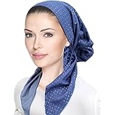 Pretied Head Scarf for Women Lightweight Pretied Bandana Tichel Head Scarves for Women Headwrap, Jewish Head Coverings