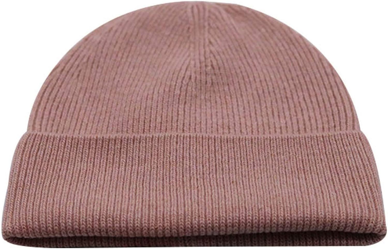 Autumn Winter Solid Color Real Beanies for Woman Unisex Warm Knitted