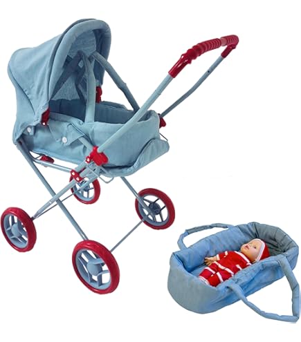 Baby Doll Stroller For Girls Age 8-10 Dolls Baby Doll Stroller