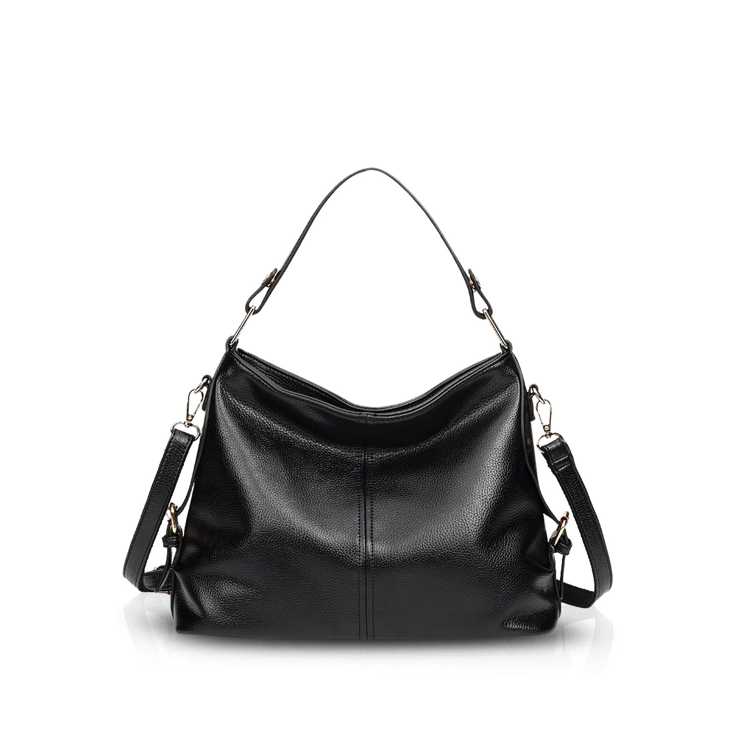 NICOLE & DORIS Women Tote Handbag Shoulder Bag Cross body Handle Bag Durable Black