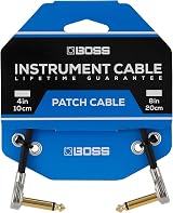 Boss Bpc-4 4In 10Cm Patch Cable with Slimline Pancake Plugs for Pedalboards