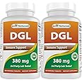 Best Naturals DGL Chewable 380 mg 180 Tablets (180 Count (Pack of 2))