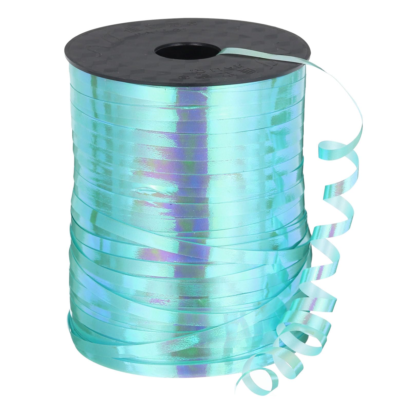 PATIKIL 500 Yards Metallic Curling Ribbon Shiny Crimped Balloon String 5mm for Christmas Party Florist Decoration Gift Wrapping Turquoise Blue