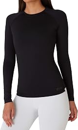 TCA Super Thermal Top Women - Ladies Thermal Vest Ski Base Layer Black S