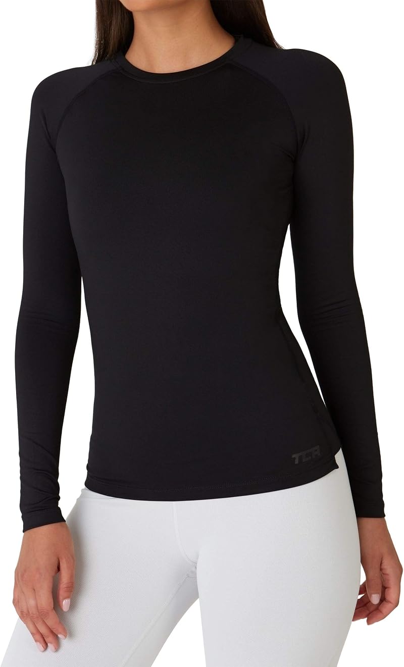 TCA Super Thermal Top Women - Ladies Thermal Vest Ski Base Layer Black S