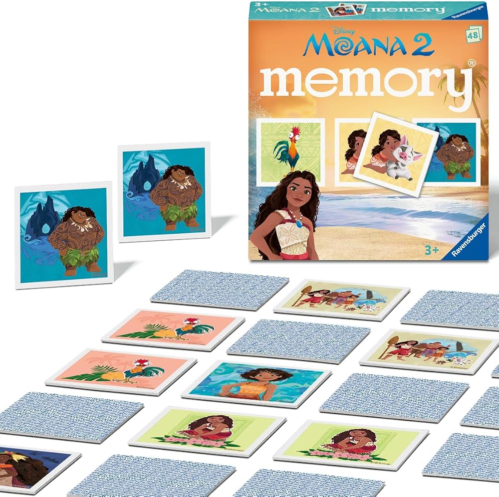 Ravensburger Disney Moana Mini Memory Game 48 Cards 2-6 Players 3+