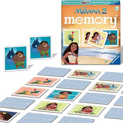 Ravensburger Disney Moana Mini Memory Game 48 Cards 2-6 Players 3+