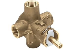 Moen 2510 Brass Posi-Temp Pressure Balancing Tub and Shower Valve, 1/2-Inch IPS Connections, Unfinished