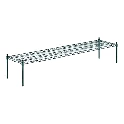 Zedfire 18" x 72" x 14" Green Epoxy Wire Storage