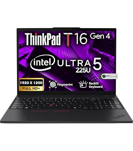 Amazon.com: Lenovo ThinkPad T16 Gen 1 Intel Core i7-1260P, 12C, 16