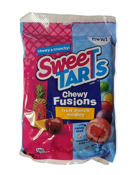 SWEETARTS CHEWY FUSIONS, FRUIT PUNCH MEDLEY, 5OZ