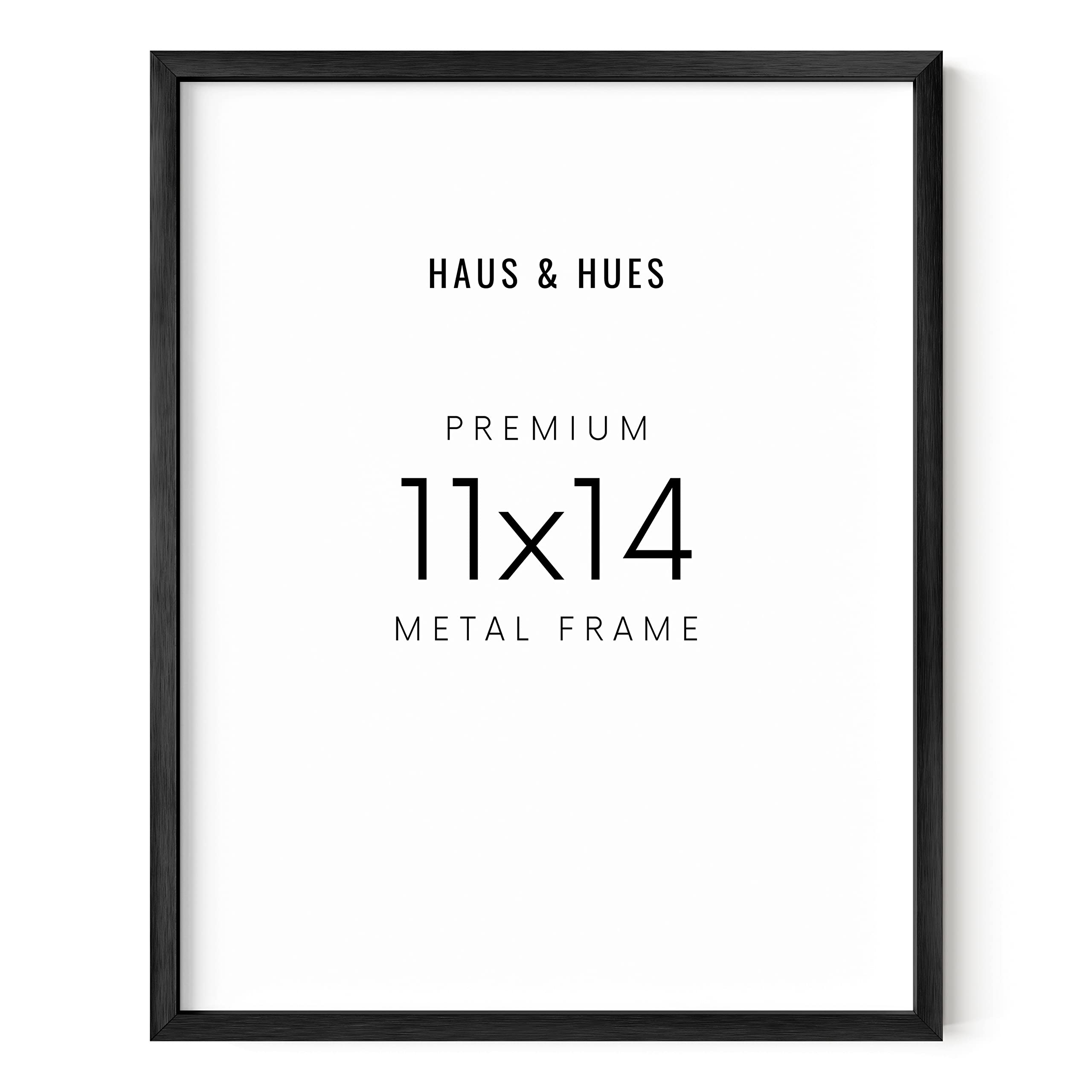 HAUS AND HUES 11x14 Black Frame - Black Aluminum Poster Frame — image 1
