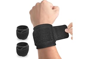 Kecartu Carpal Tunnel Wrist Brace, 2 Pack Wrist Compression Strap, Wrist Wraps,Wrist Band, Adjustable Support Brace for Sport