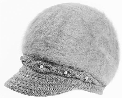 angora beret hat