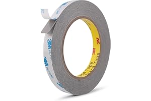 NDCADHESIVE Double Sided Tape Foam Tape Heavy Duty 1/2" x 18Ft Made of 3M Mounting Tape Joining Foam Strips for Banners Posters Alarms Window Shades Trims and Other Home Office or Industrial Use