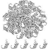 DICOSMETIC Ocean Animal Pendants Small Alloy Charms Antique Silver Animal Jewelry Charms Vintage Style Lucky Pendants for Jewelry Making