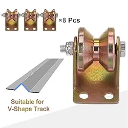 HARFINGTON 8pcs 1.2" V Groove Wheel Sliding Gate