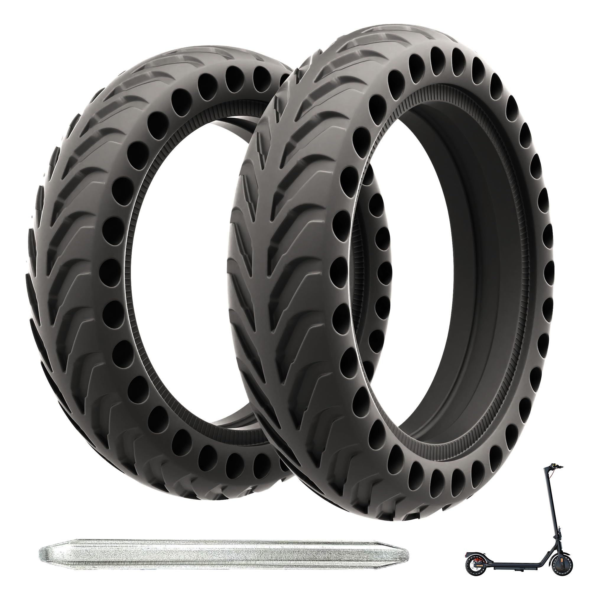 Photo 1 of 8.5x2 '' inch solid tires for electric scooters. This solid tire is compatible with Xiaomi m365/Mijia Mi m365 Pro/GTRAX GXL V2/GTRAX XR and All 8 1/2 x2/50/75-6.1 scooters.