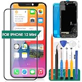 for iPhone 12 Mini Screen Replacement 3D Touch 5.4 Inch LCD Screen Replacement A2399 LCD Display A2176 Touch Digitizer Compatible with Model A2398,A2400,A2399 Assembly Repair Parts Kits(Black Incell)