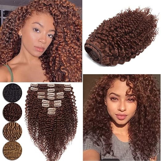 Amazon.com : Kinky Curly Real Hair Extensions Natural Afro Kinkys Remy