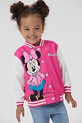 Disney Minnie Mouse Toddler Girls Varsity Bomber