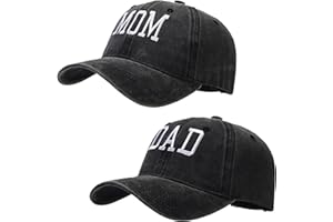 HAPEE Mom and Dad Hats, Girl Boy Mom Hat for Women Men,Adjustable Baseball Caps Gift for Couples Classic Gifts