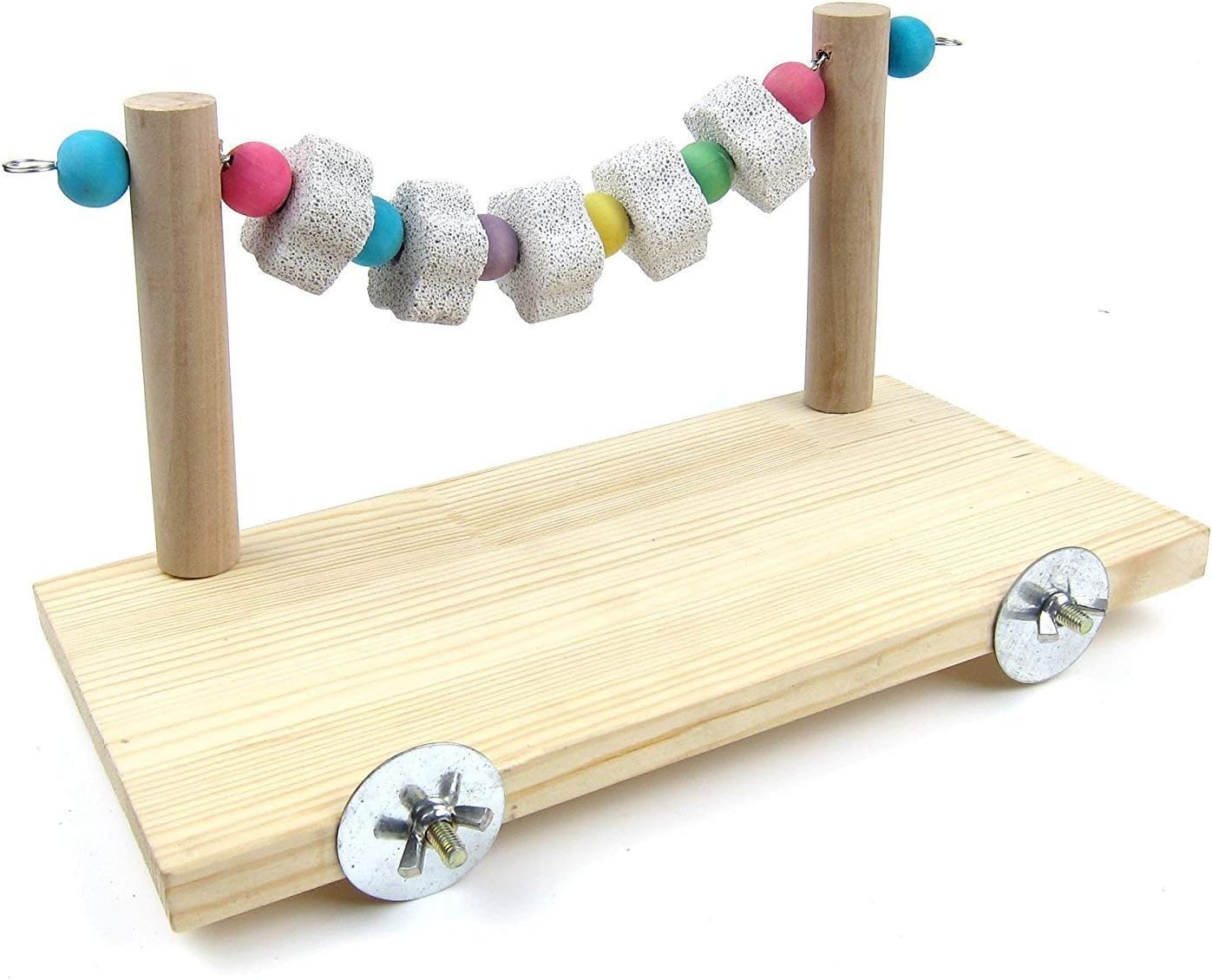 Tian Ran Dai Wooden Bird Perch Platform Pet Natural Chewing Toys Health Cage Accessories