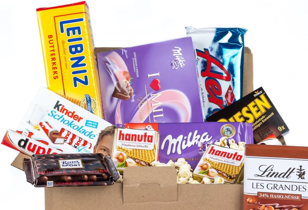 Caja de dulces y chocolates alemanes - Surtido n.º 2: Amazon.es: Alimentación y bebidas