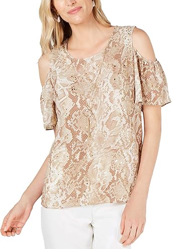 jm collection cold shoulder top