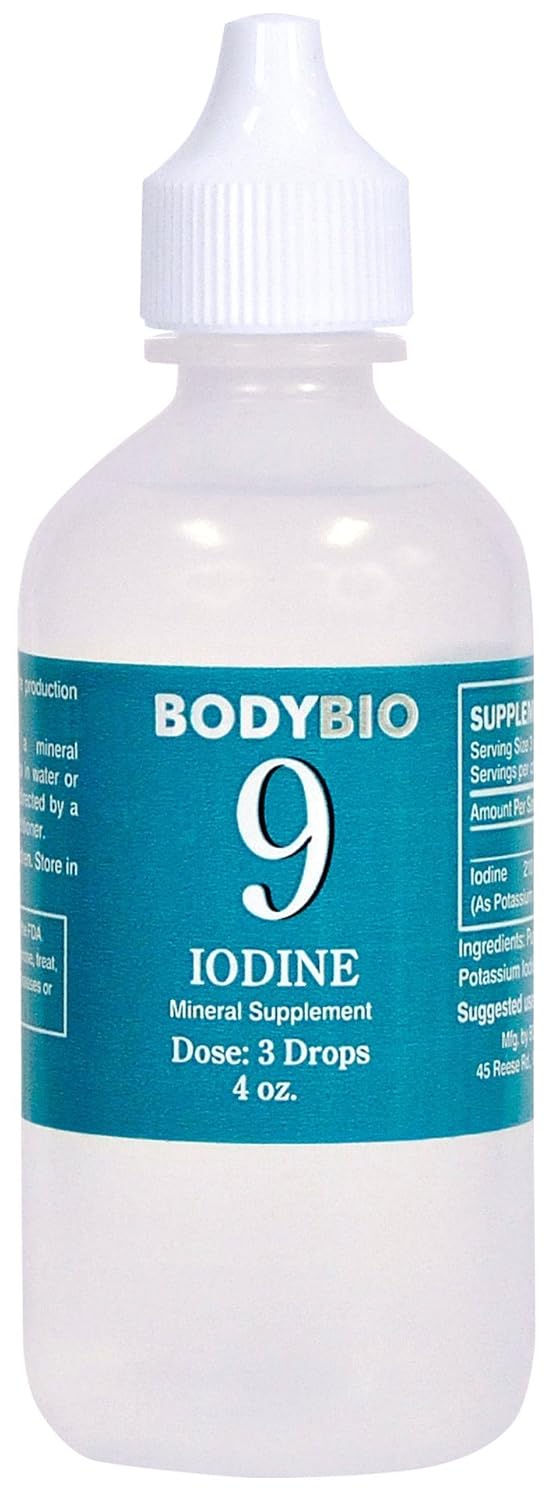 BodyBio Iodine 9 Liquid Mineral, 4oz DailyNutriPlus LLC