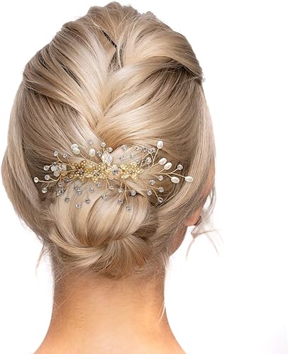 Amazon 髪飾り ヘアコーム ヘアアクセサリー フォーマル 発表会 ウエディング 成人式 などの特別な日に ブライダルアクセサリー ヘアピン 髪留め ヘアアクセ ヘッドドレス ティアラ バレッタ ウェディング アクセサリー フォーマル エレガント など豊富な