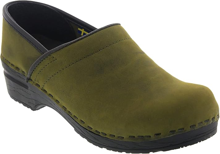 olive clogs