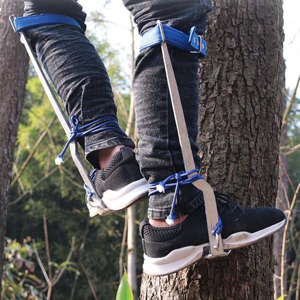 ICEDEC Pole Climbing Spikes Enhanced Tree Climbing Tool stainless steel Reinforcement strap Seamless welding for…