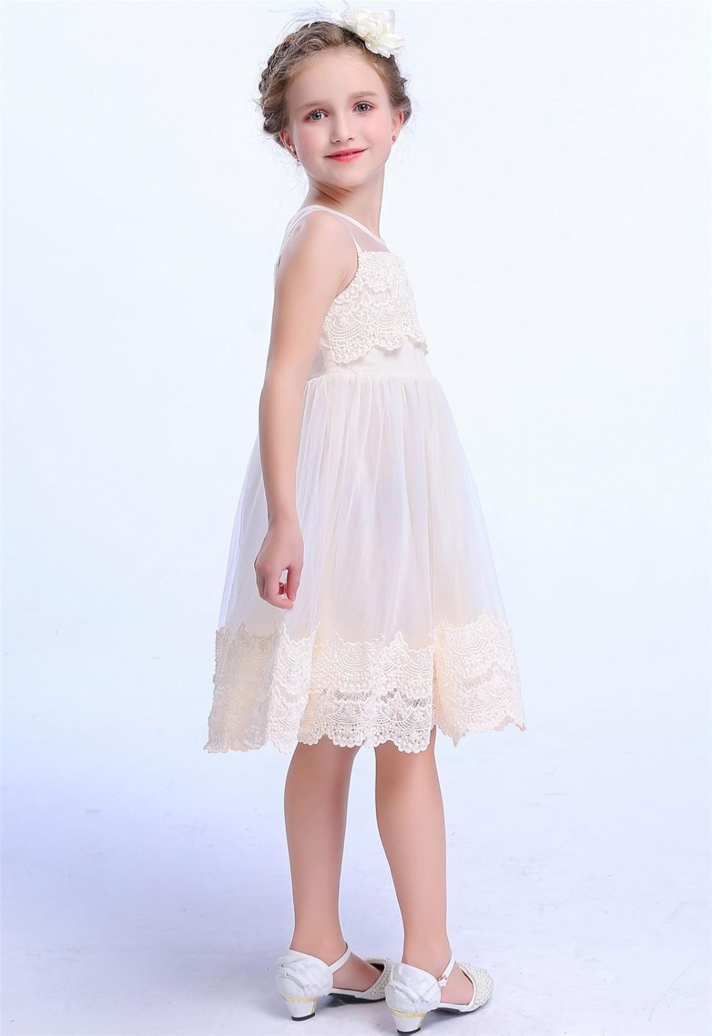 happy rose flower girl dress
