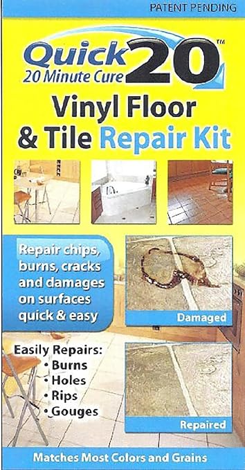 Quick 20 Vinyl Floor And Tile Repair Kit Repairs Chips Cracks