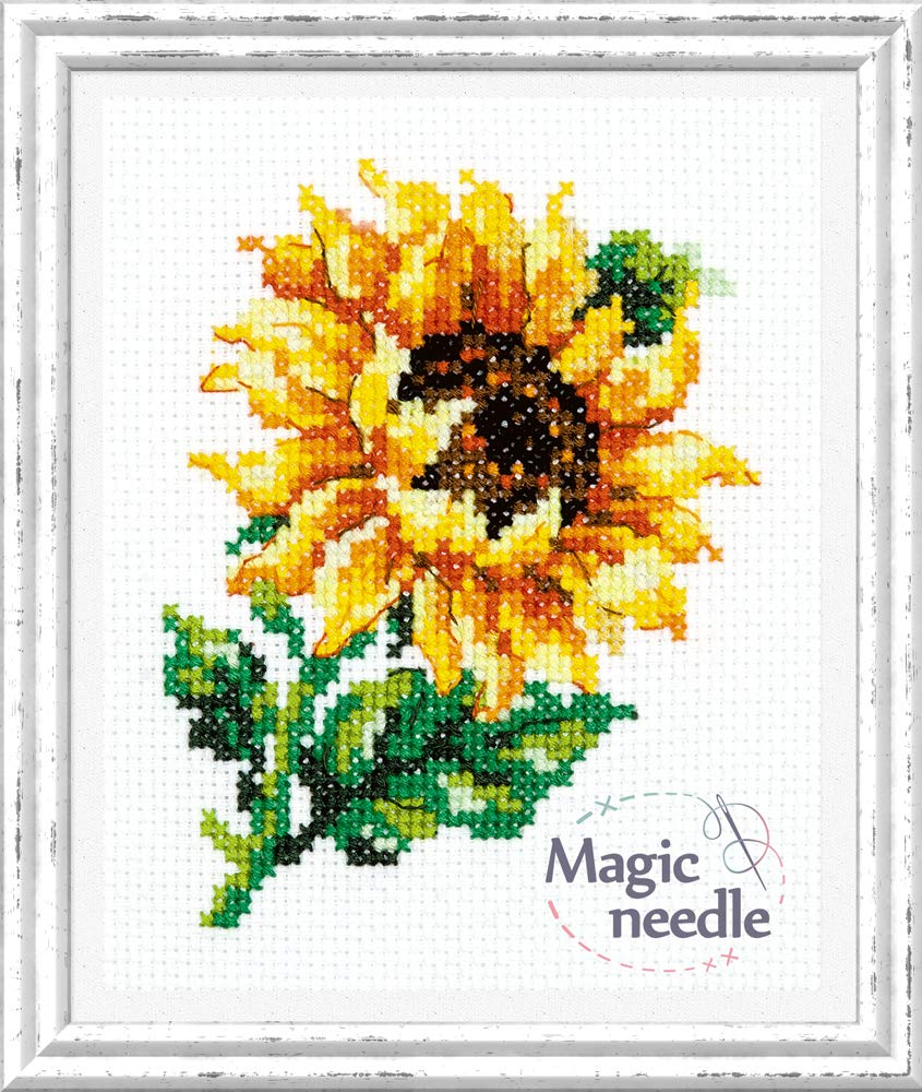 Cross Stitch Kit Sunflower Amazon.co.uk Kitchen & Home