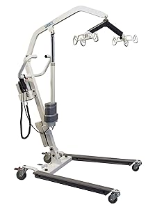 Lumex Battery-Powered Patient Lift, 400lb Weight Capacity, LF1050