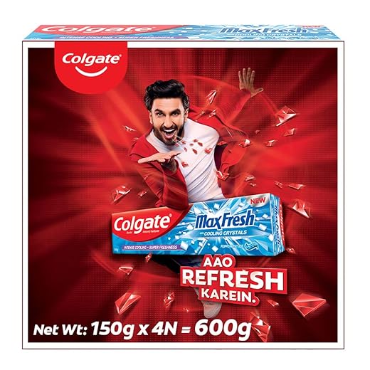 Colgate MaxFresh Toothpaste,600g, 150g X 4
