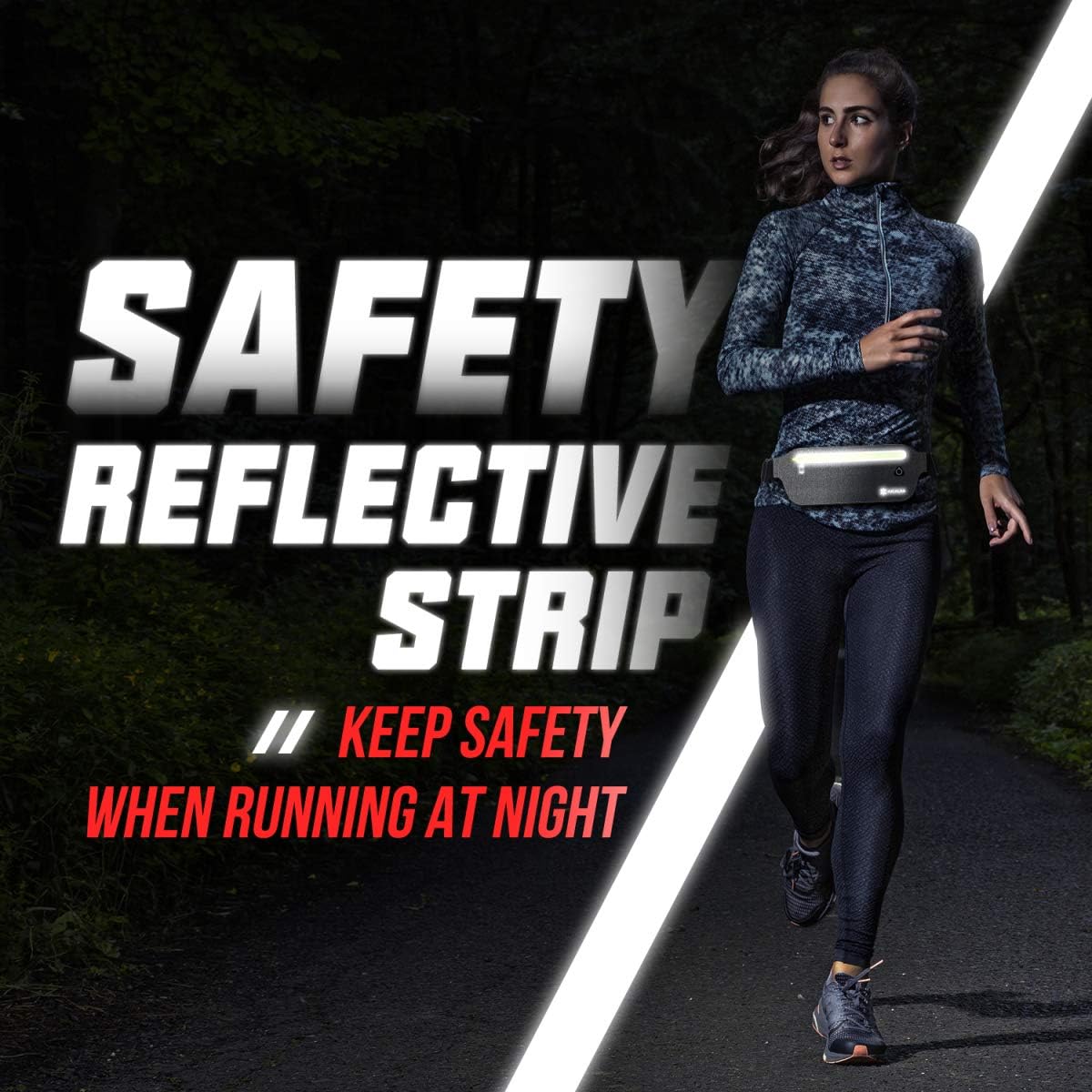 Akalas Ultra Slim Running Belt Waist Pack, No-Bounce Lightweight Fanny Pack, Water Resistant Runner Waist Bag, Adjustable Running Pouch for Gym Workouts, Travel & Outdoor Activities: Clothing