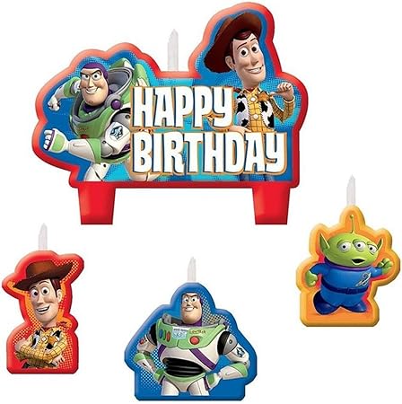 Amazon Co Jp ディズニー Disney Toy Story トイストーリー バースデイ キャンドル バズ ウッディ 宇宙人 デコレーション 並行輸入品 おもちゃ