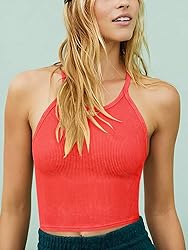 LASLULU Spaghetti Strap Sports Bras for Women