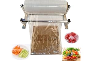 PALMAROSA Stretch Film Wrapping Machine, Stainless Steel Table Stretch Film Dispenser, Wrapping Packing Machine, Manual Pallet Wrapper Tool Set (16 inch)