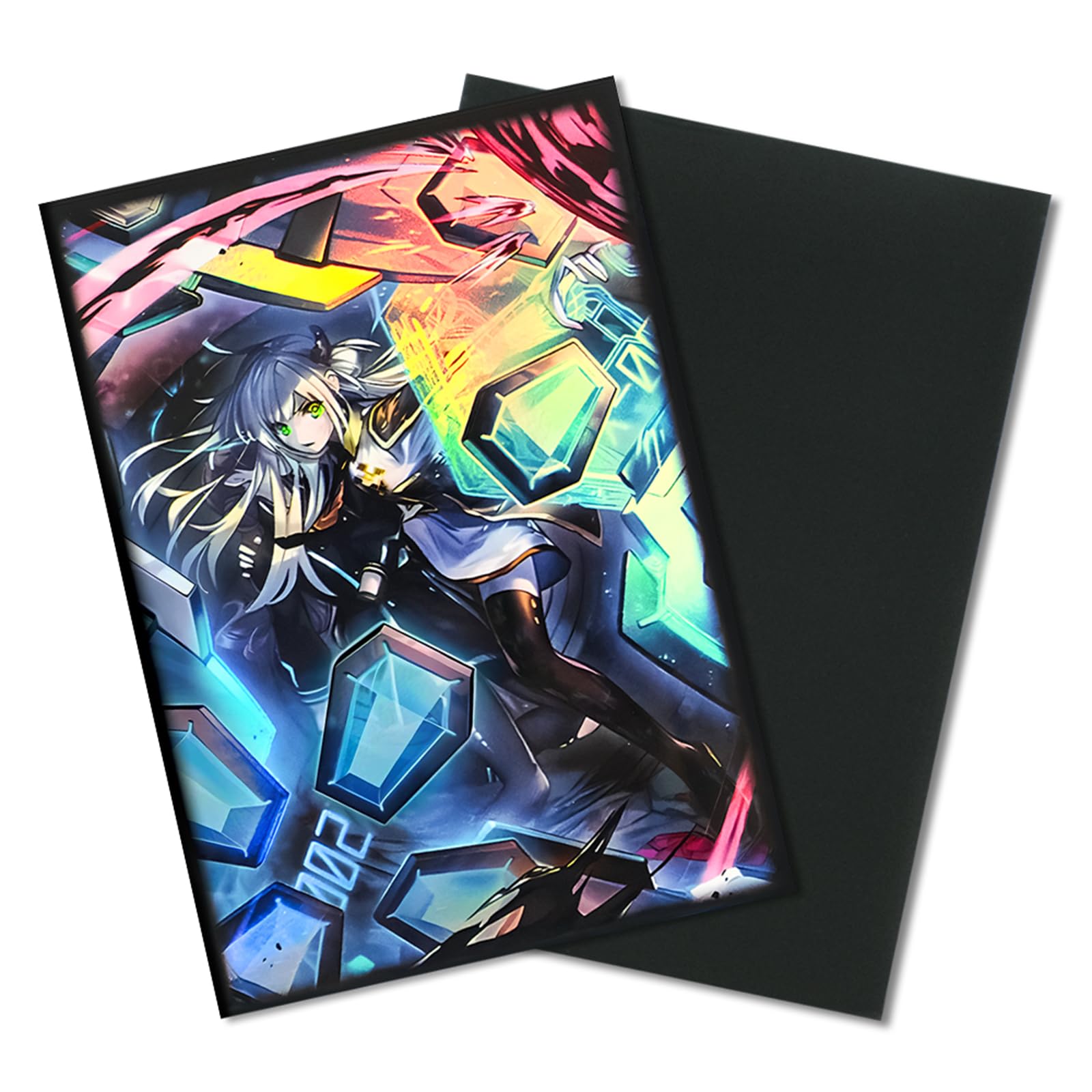Japanese Anime Card Sleeves 50 PCS Top Loading Trading Card Sleeves 63 mm x 90 mm Protective Card Sleeves for YGO
