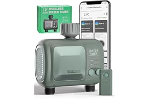 Zefinot WiFi Water Timer for Garden Hose - 2 Zone Hose Timers for Watering, 2 Watering Patterns, Smart Sprinkler Timer System, Irrigation Timer Compatible with Alexa and Google