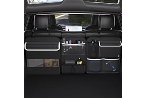Timoxi Back Seat Trunk Organizer Hanging Car Organizer Trunk Foldable Cargo Storage with 7 Large Pockets