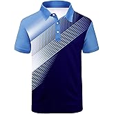 SCODI Mens Golf Shirt Moisture Wicking Performance Sport Short Sleeve Print Golf Polo Shirts for Men