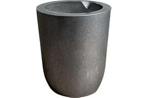 Nelyrho #3-3kg Premium Graphite Crucible, Silicon Carbide Clay Crucible Cup for Melting Casting Refining Aluminum, Gold, Silv